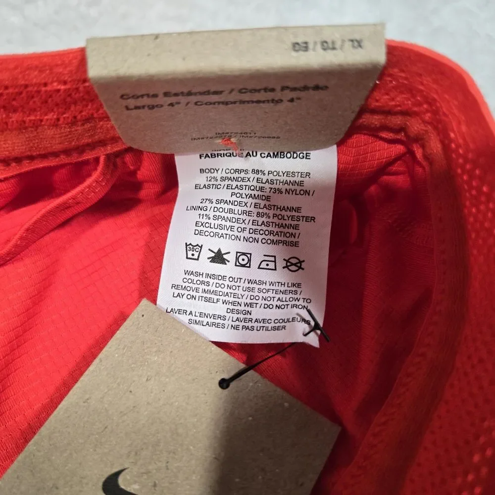 Nike Running Shorts Men’s XL AeroSwift ADV 4” Brief Lined FN3352-696 Dri-Fit $90